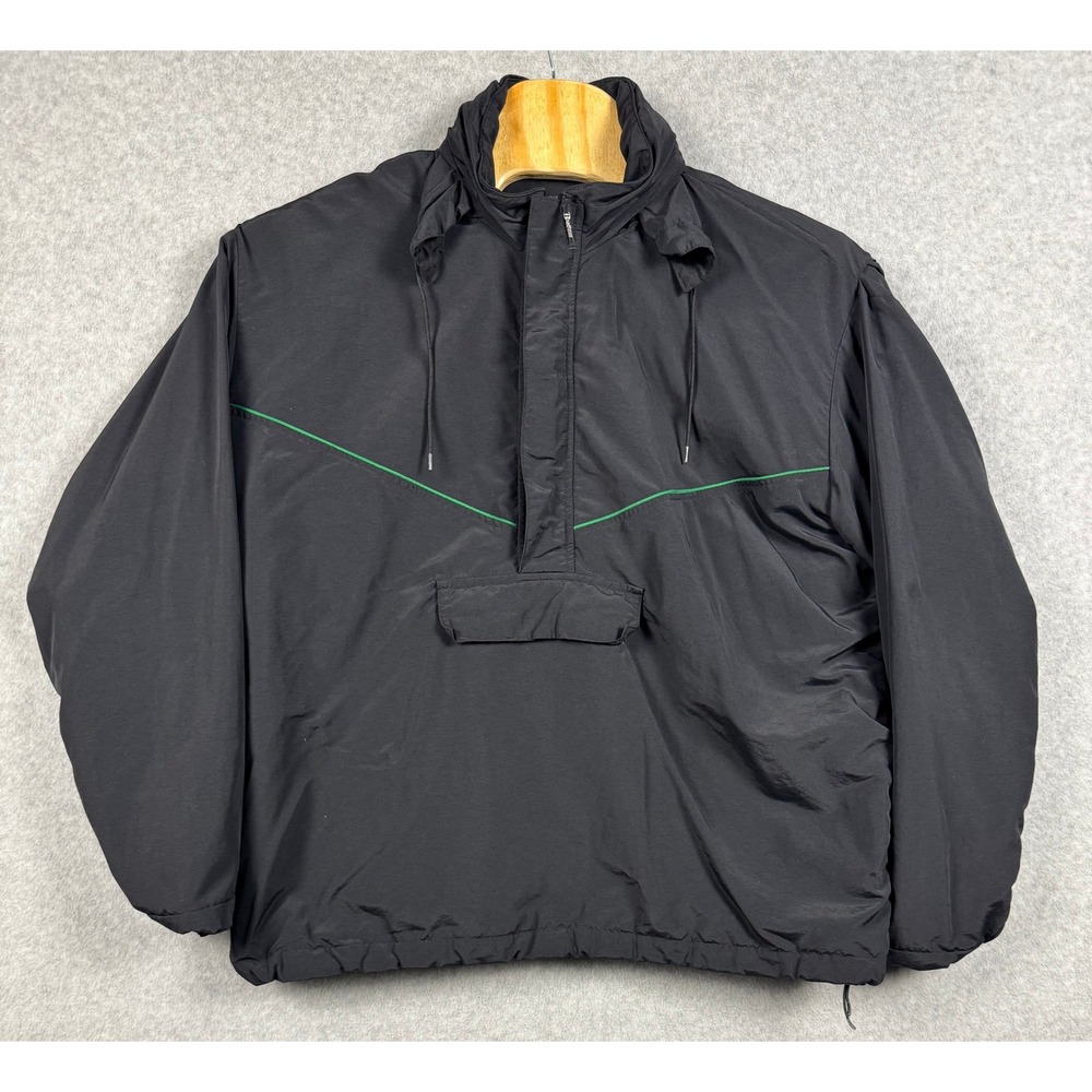 Boathouse Sports Windbreaker Jacket Mens 2XL Black Excellent Pullover Hooded
